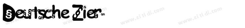 Deutsche Zier字体转换